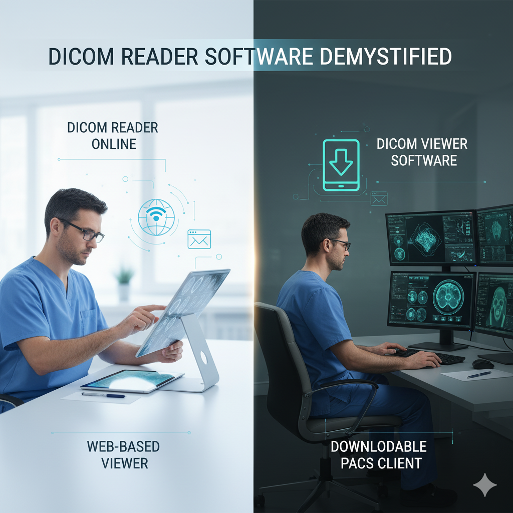DICOM reader, dicom viewer download, dicom reader online, dicom image viewer